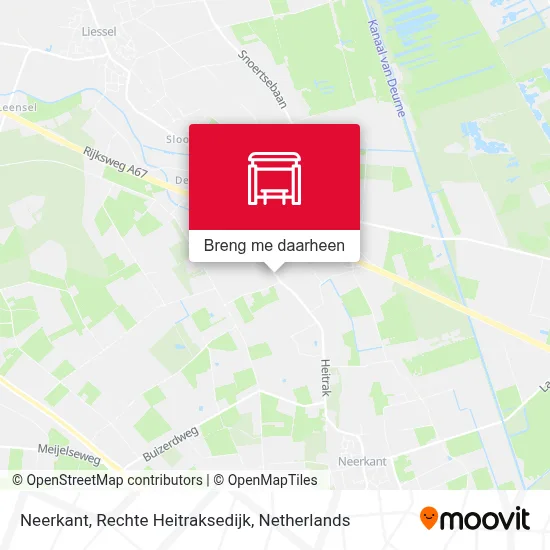 Neerkant, Rechte Heitraksedijk kaart
