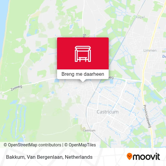 Bakkum, Van Bergenlaan kaart