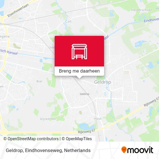 Geldrop, Eindhovenseweg kaart