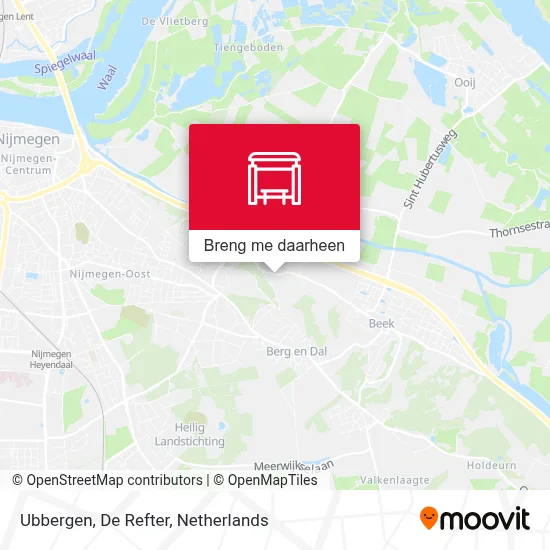 Ubbergen, De Refter kaart