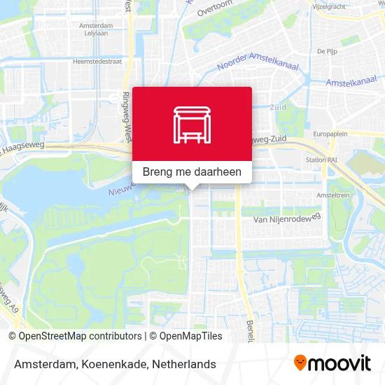 Amsterdam, Koenenkade kaart