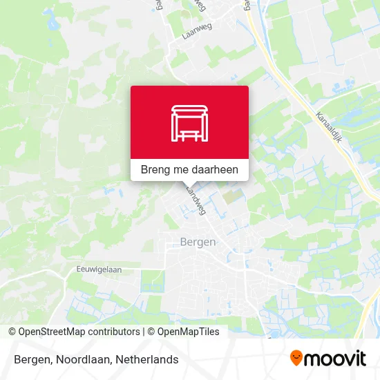 Bergen, Noordlaan kaart