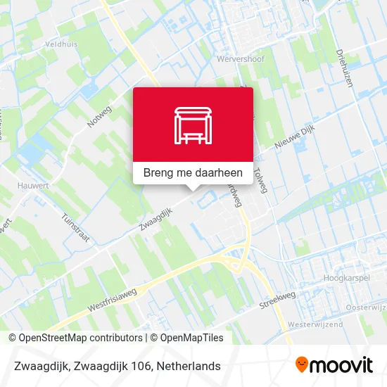 Zwaagdijk, Zwaagdijk 106 kaart