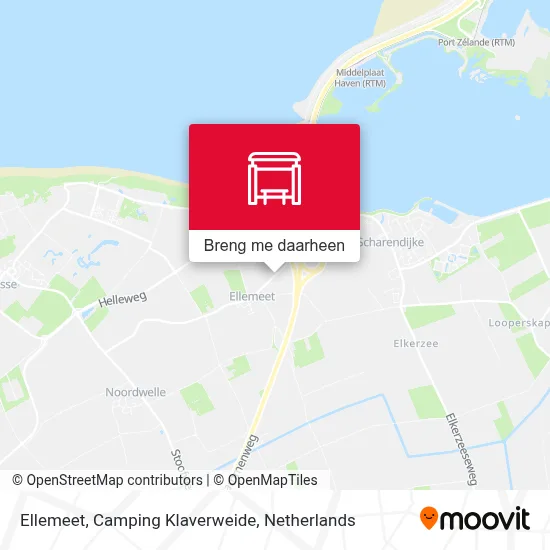 Ellemeet, Camping Klaverweide kaart