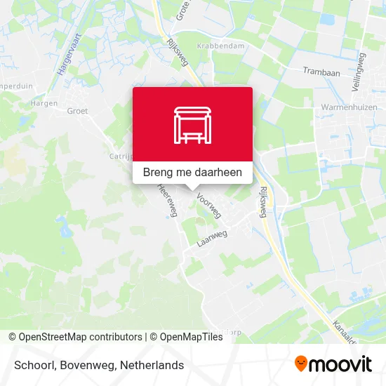Schoorl, Bovenweg kaart