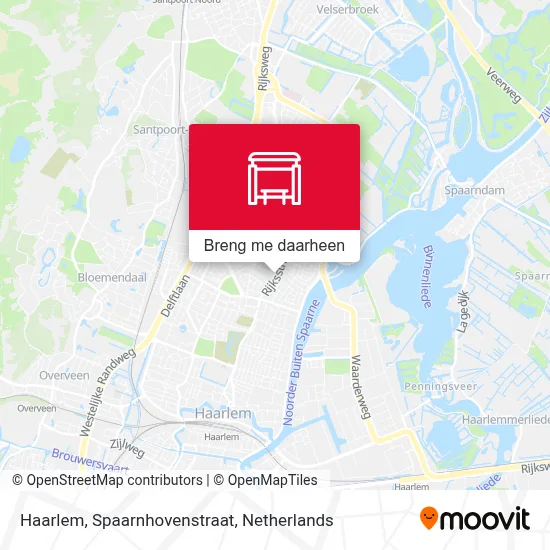 Haarlem, Spaarnhovenstraat kaart