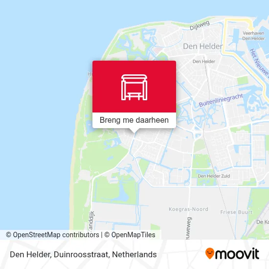 Den Helder, Duinroosstraat kaart