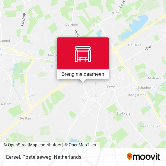 Eersel, Postelseweg kaart