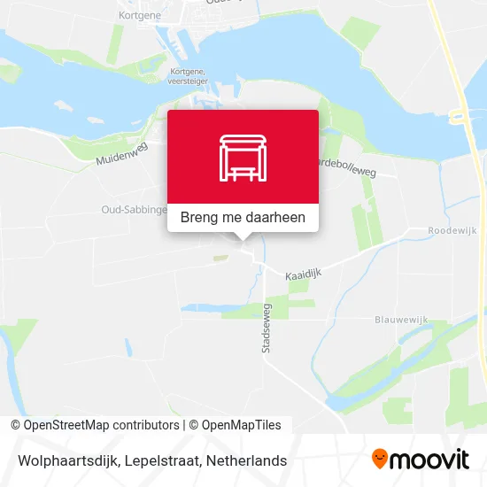 Wolphaartsdijk, Lepelstraat kaart