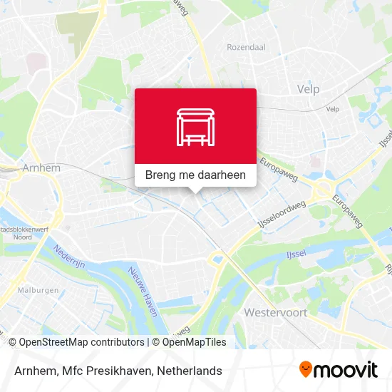 Arnhem, Mfc Presikhaven kaart
