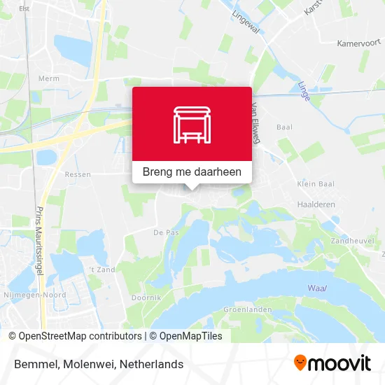 Bemmel, Molenwei kaart