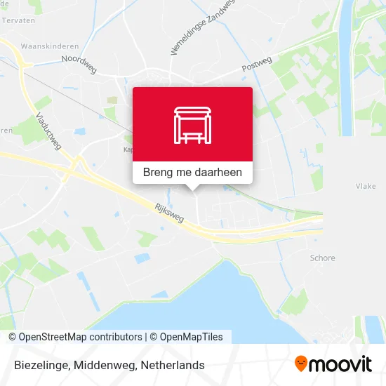 Biezelinge, Middenweg kaart