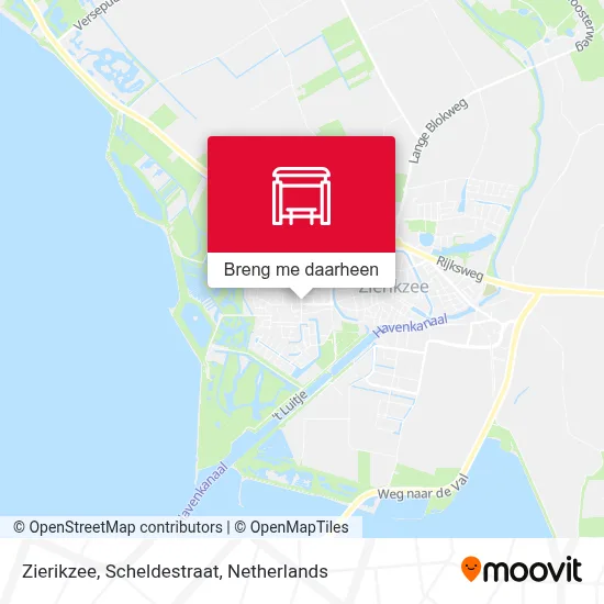 Zierikzee, Scheldestraat kaart