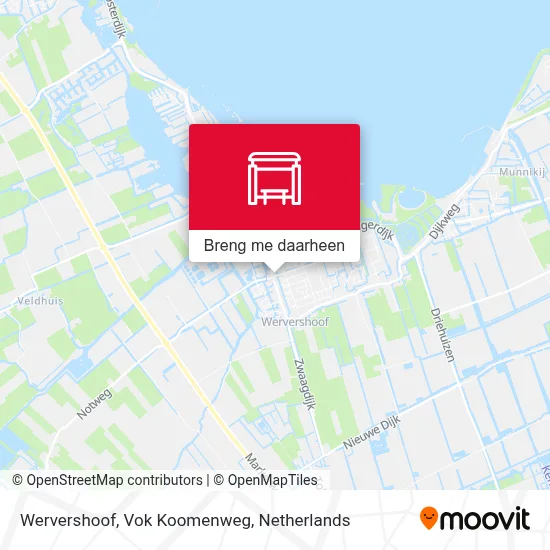 Wervershoof, Vok Koomenweg kaart