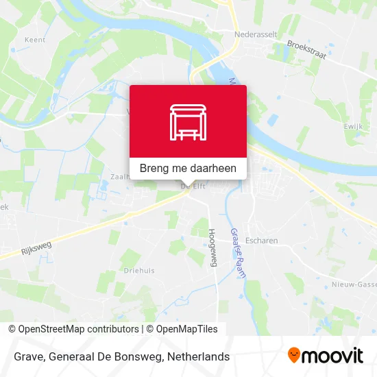 Grave, Generaal De Bonsweg kaart
