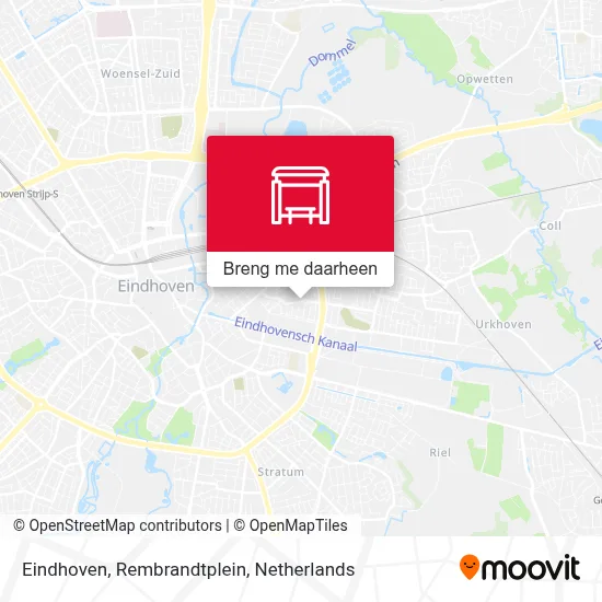 Eindhoven, Rembrandtplein kaart