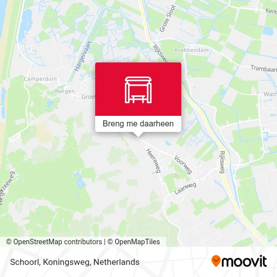 Schoorl, Koningsweg kaart