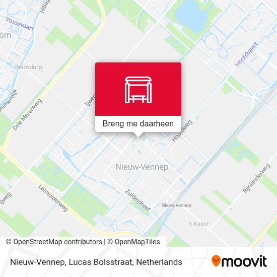 Nieuw-Vennep, Lucas Bolsstraat kaart