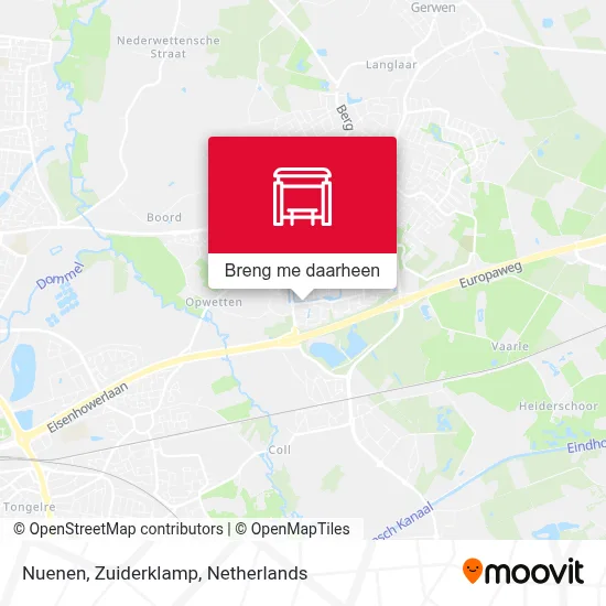 Nuenen, Zuiderklamp kaart