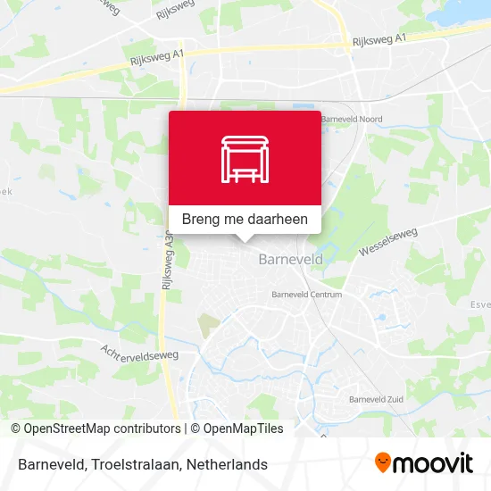 Barneveld, Troelstralaan kaart