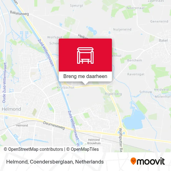 Helmond, Coendersberglaan kaart