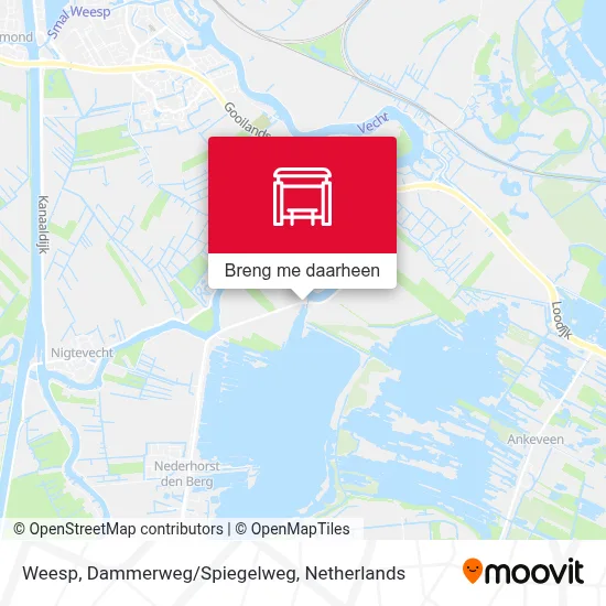 Weesp, Dammerweg/Spiegelweg kaart