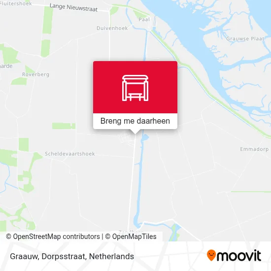 Graauw, Dorpsstraat kaart