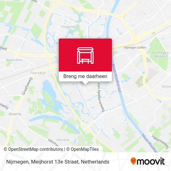 Nijmegen, Meijhorst 13e Straat kaart