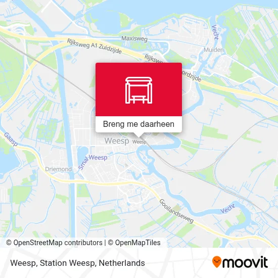 Weesp, Station Weesp kaart