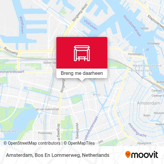 Amsterdam, Bos En Lommerweg kaart