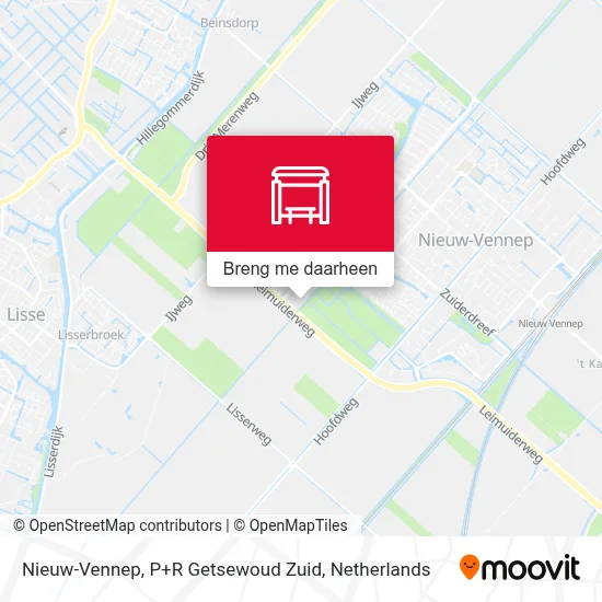 Nieuw-Vennep, P+R Getsewoud Zuid kaart