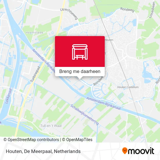 Houten, De Meerpaal kaart