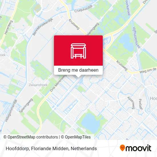 Hoofddorp, Floriande Midden kaart