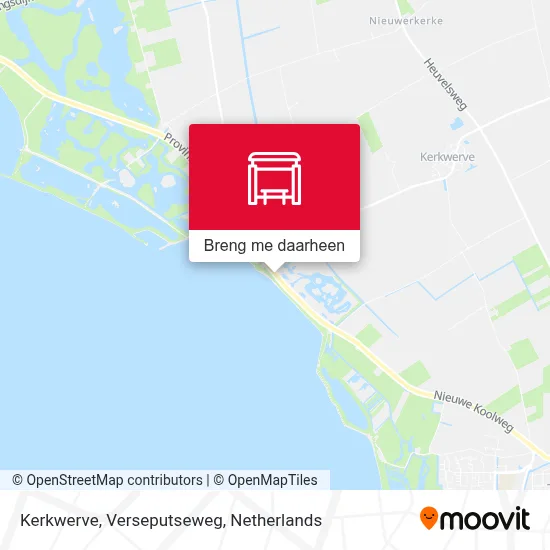 Kerkwerve, Verseputseweg kaart