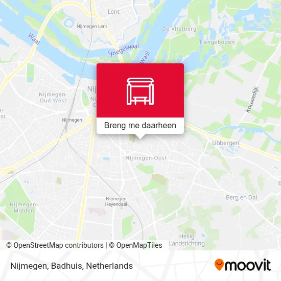 Nijmegen, Badhuis kaart