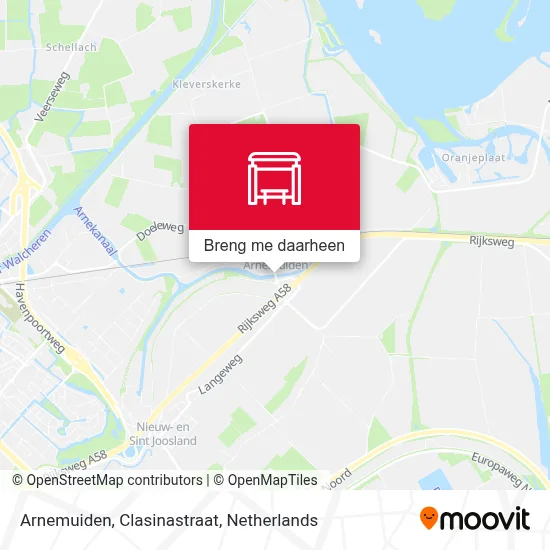 Arnemuiden, Clasinastraat kaart