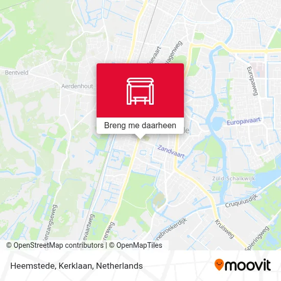 Heemstede, Kerklaan kaart