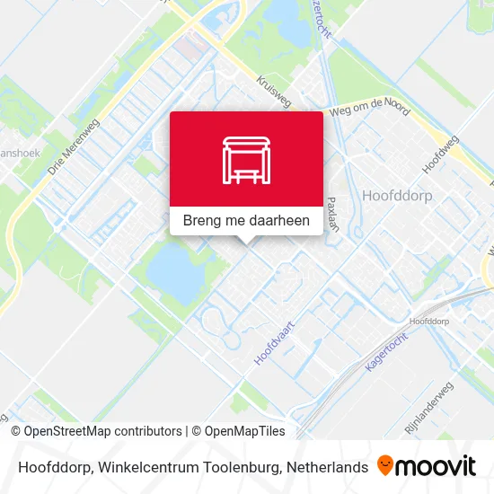 Hoofddorp, Winkelcentrum Toolenburg kaart