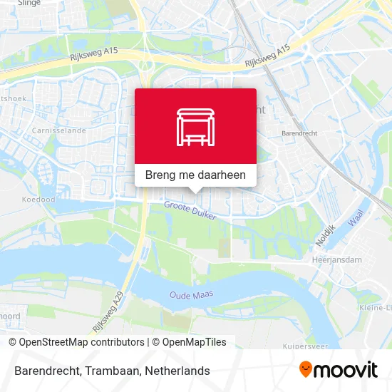 Barendrecht, Trambaan kaart