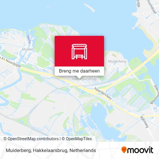 Muiderberg, Hakkelaarsbrug kaart