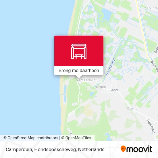 Camperduin, Hondsbosscheweg kaart