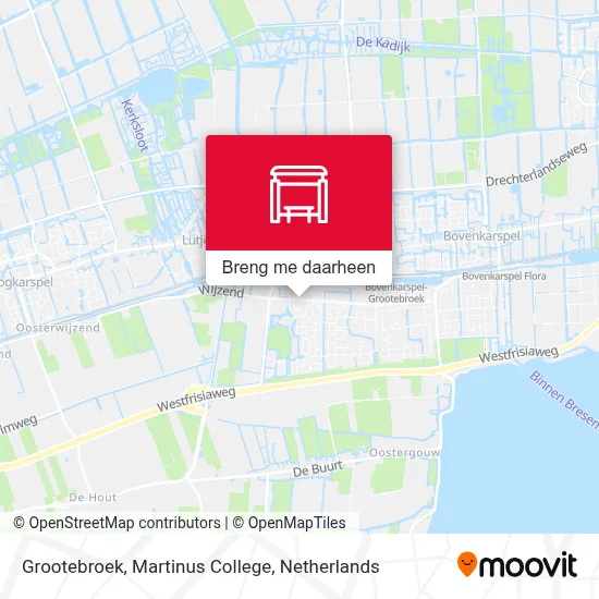 Grootebroek, Martinus College kaart