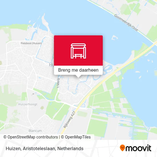 Huizen, Aristoteleslaan kaart