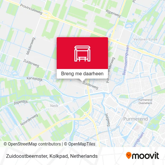 Zuidoostbeemster, Kolkpad kaart