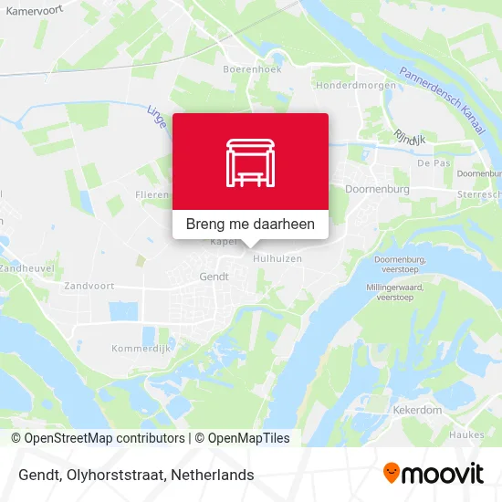 Gendt, Olyhorststraat kaart