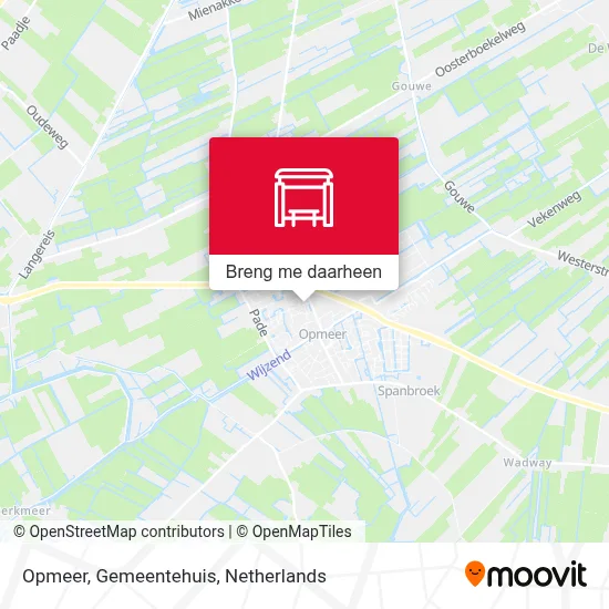 Opmeer, Gemeentehuis kaart