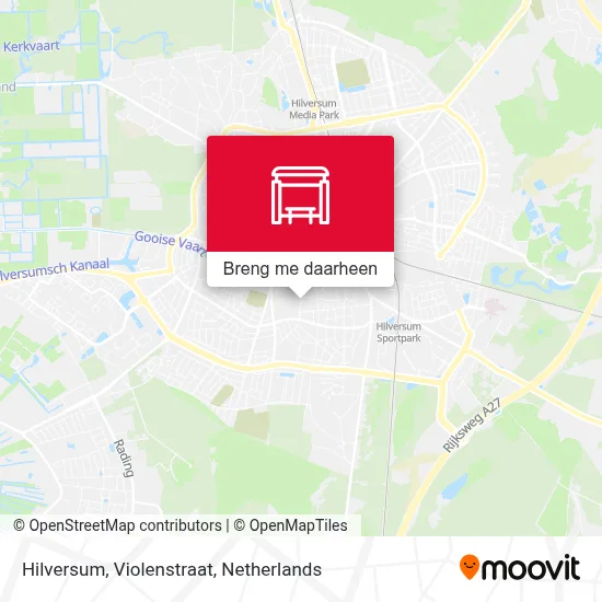 Hilversum, Violenstraat kaart