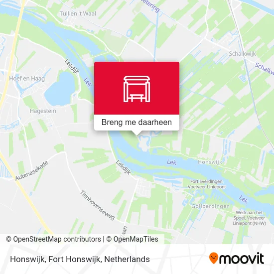 Honswijk, Fort Honswijk kaart