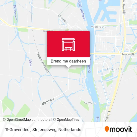 'S-Gravendeel, Strijenseweg kaart
