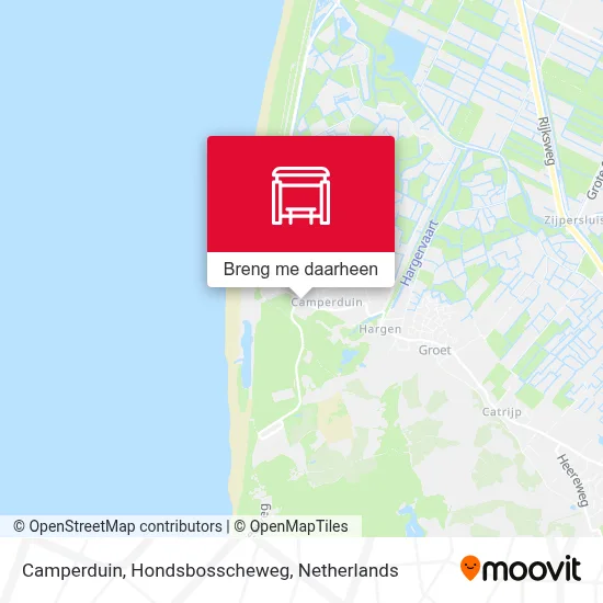 Camperduin, Hondsbosscheweg kaart